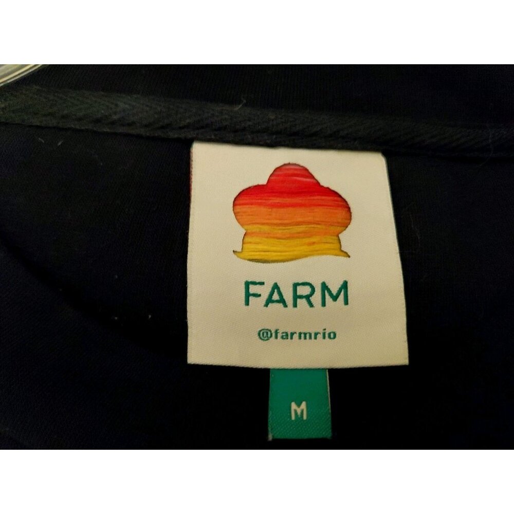 Farm Rio Nature Is The Future Sweatshirt Black Medium Oversized - Picture 7 of 8